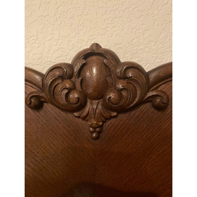 Mid 20th Century Exquisitely Unique Carved Oak Black Forest Style European Buffet/Sideboard. For Sale - Image 11 of 12