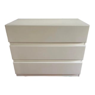 1980s Postmodern Rougier Dresser Lacquered Modern 3 Drawer For Sale