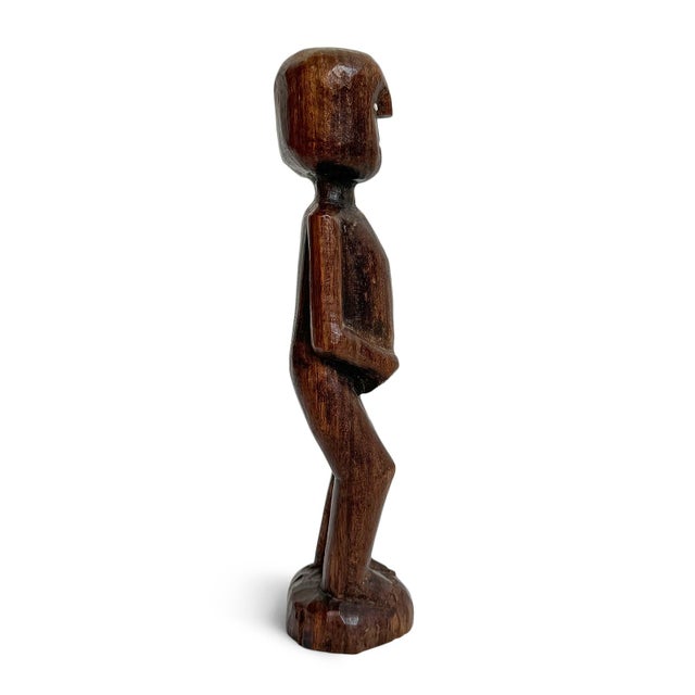 Tribal Rare Antique African Tanzania Kaguru Figure For Sale - Image 3 of 6