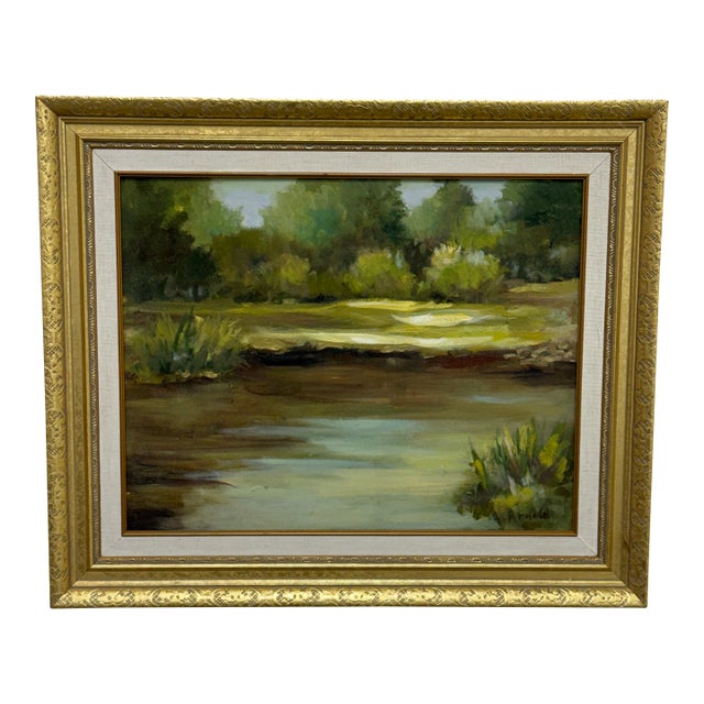 Ann Arnold Landscape Oil Painting, Framed For Sale