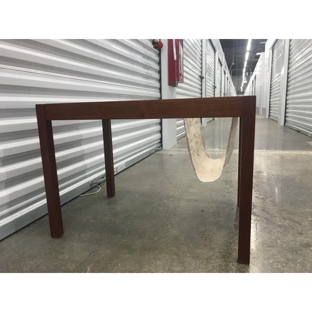 1980s Danish Teak and Tile Magazine Rack Side Table . For Sale - Image 11 of 13