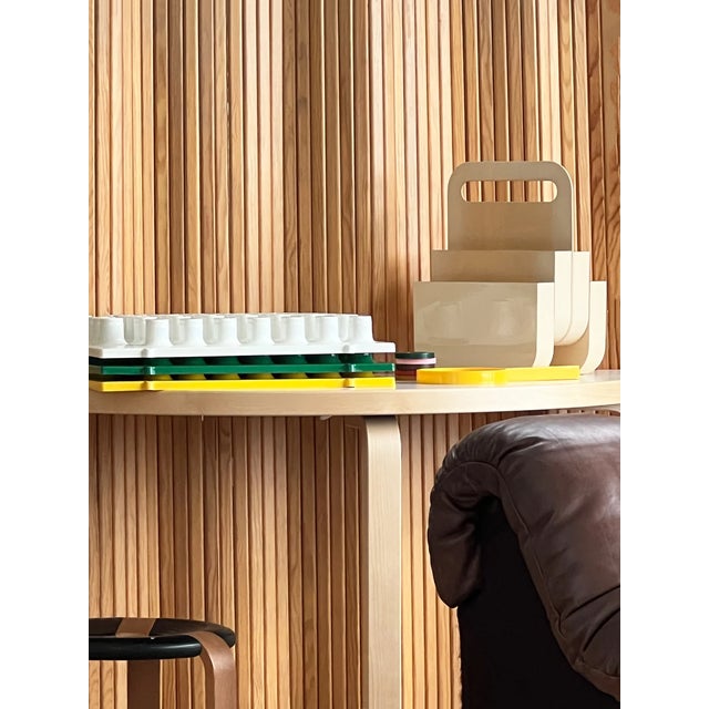 1970s Cream Abs Plastic Olaf Von Bohr for Kartell Magazine Rack Chairish