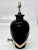 Relocation Super Sale! 1980s Black and Gold Sashed Ceramic Table Lamp For Sale - Image 4 of 10