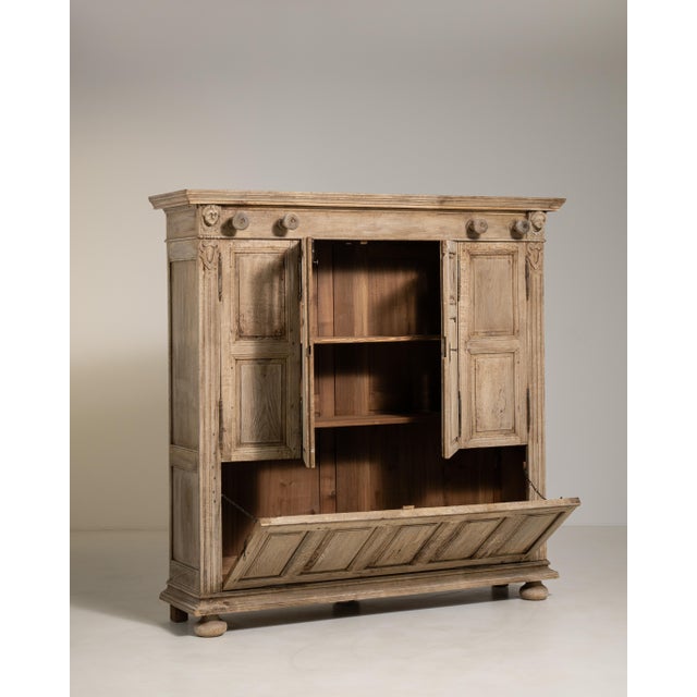 Antique Oak Cabinet For Sale - Image 12 of 13