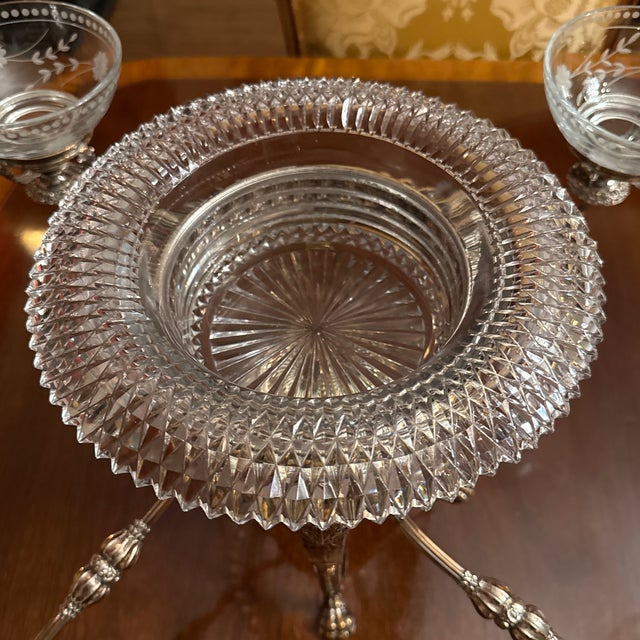 Metal Early 19th Century Regency Period Sheffield Silver Epergene For Sale - Image 7 of 12