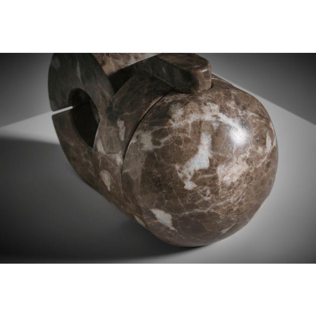 Andrea Cascella, Abstract Interlocking Premesse Sculpture, Marble For Sale - Image 6 of 13