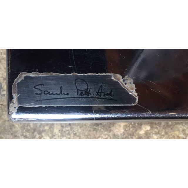 Sandro Petti 1970s Italian Modern Chrome and Mirror Table Lamp, 1970 For Sale - Image 10 of 11