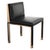Wood "Victoria" Chair With Stainless Steel, Bronze and Woven Leather For Sale - Image 7 of 13