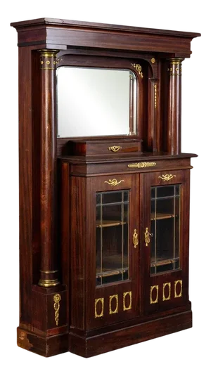 Vintage Cupboard with Brass