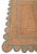 Textile Scallop Jute Turquoise Blue Hand Made Rug 2.5x8 Ft. For Sale - Image 7 of 13