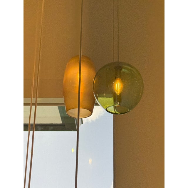 Tracy Glover Studio Beach Glass Chandelier For Sale In Miami - Image 6 of 7