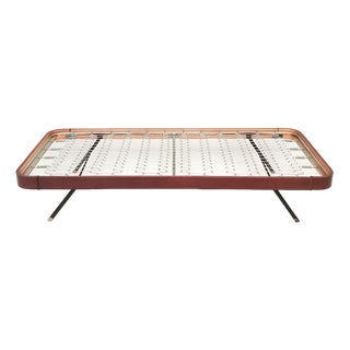 Single Bed in Curved Wood, 1960s For Sale