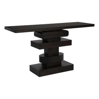 Solange Console, Ebony Walnut For Sale
