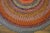 1930s Multi Background Wtih Folk Art Styles Round Antique American Braided Rug For Sale - Image 9 of 15