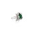 Not Yet Made - Made To Order Carat&her Large Lotus Bonheur Ring With Pear Drop Gemstone & Cz Studded in Silver Size 7.5 For Sale - Image 5 of 12