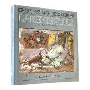 1970s “Drawings and Digressions by Larry Rivers” Hardcover Book