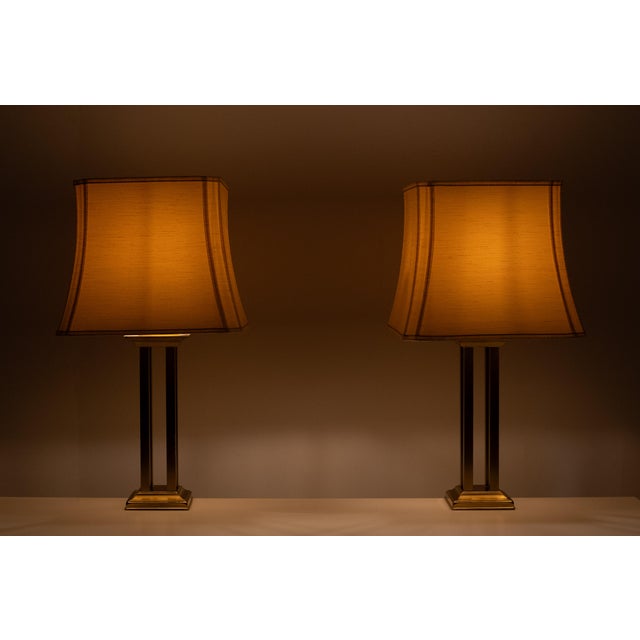 Hollywood Brass Table Lamps from Form Leuchten, Germany, 1970s, Set of 2 For Sale - Image 10 of 11