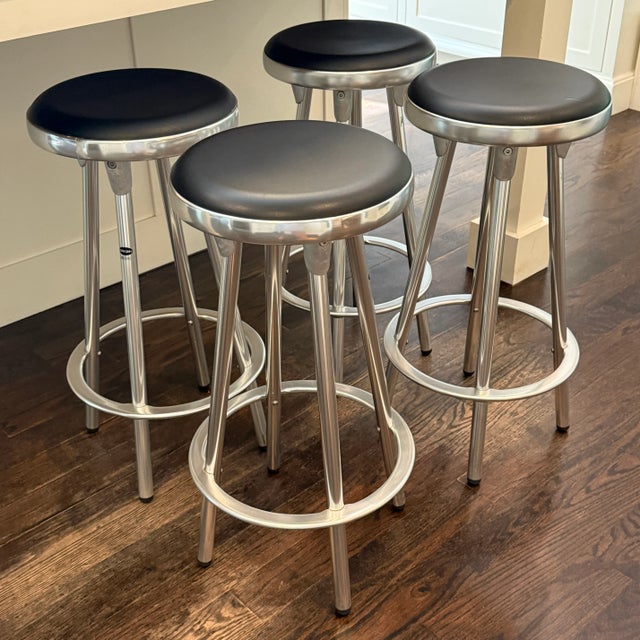 Set of 4 DWR Indecasa Stools | Chairish