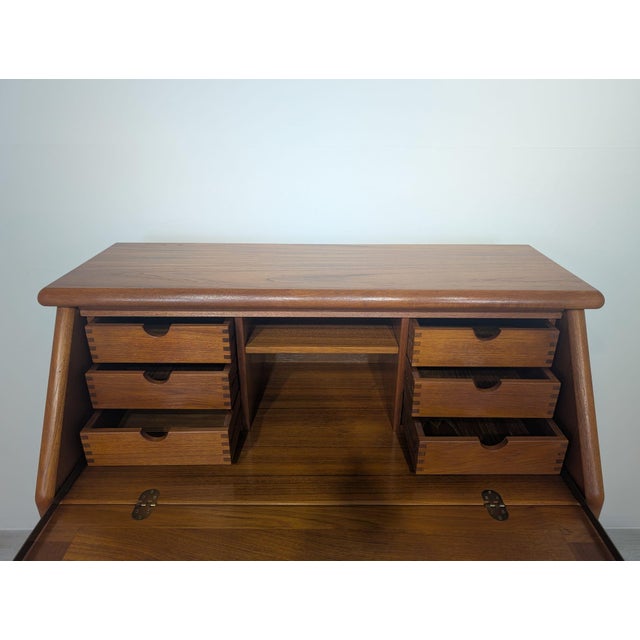 Secretary Desk in Teak For Sale - Image 4 of 15