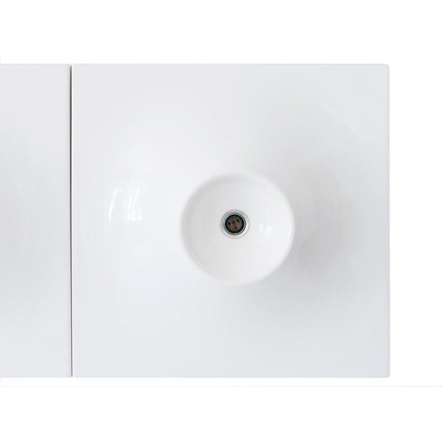 Large Mid-Century Modern Wall Lamps in Fiberglass, 1970s, Set of 3 For Sale - Image 12 of 18