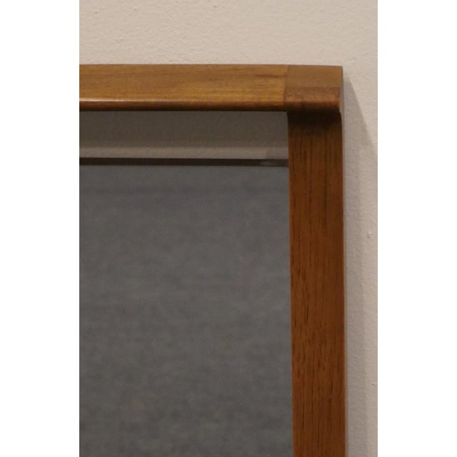 Mid 20th Century Drexel Furniture Profile Collection MCM Mid Century Modern 44" Dresser / Wall Mirror For Sale - Image 5 of 7