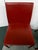 Metal Italian Oxblood Leather Dining Side Chairs, Set of Eight For Sale - Image 7 of 12