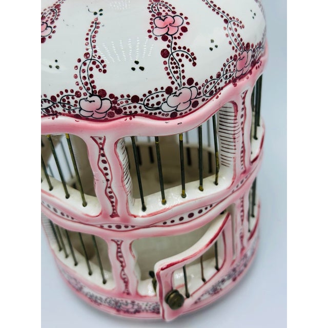French Vintage Ceramic French Birdhouse For Sale - Image 3 of 6