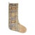 Rare Blue Striped Vintage Kilim Christmas Stocking, Wool With Rust Trim, 12.2 X 17.7 in – One of a Kind Boho Decor For Sale