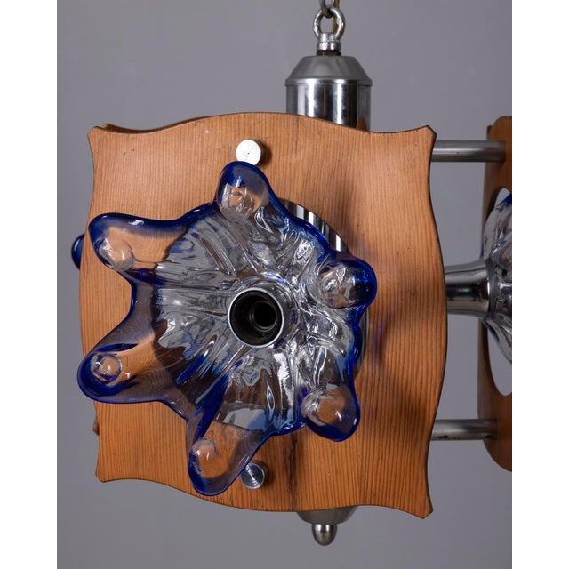 Metal Vintage Murano Glass Pendant, Italy, 1960s For Sale - Image 7 of 11
