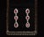 Late 20th Century Pair of Gia 3.99ctw Natural Burma Ruby & Diamond 18k White Gold Dangle Earrings For Sale - Image 13 of 13