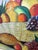 Vintage Original & Signed Tropical Fruit Still Life Oil Painting in Hand Carved Wood Frame For Sale - Image 14 of 14