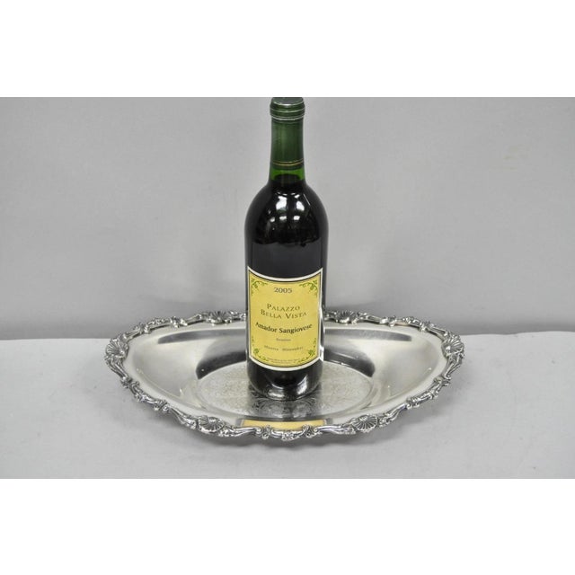Vintage Victorian Style Silver Plated Oval 13.5" Trinket Serving Dish (B). *Listing is for (1) tray. Others available in...