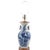 Asian Antique Vintage Blue and White Porcelain Vase Lamp For Sale - Image 3 of 5