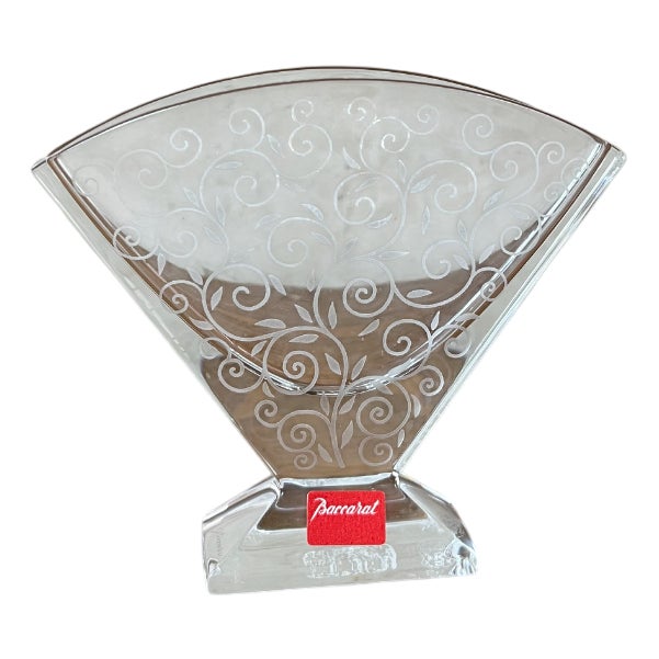 Crystal Vase from Baccarat, 1950s For Sale