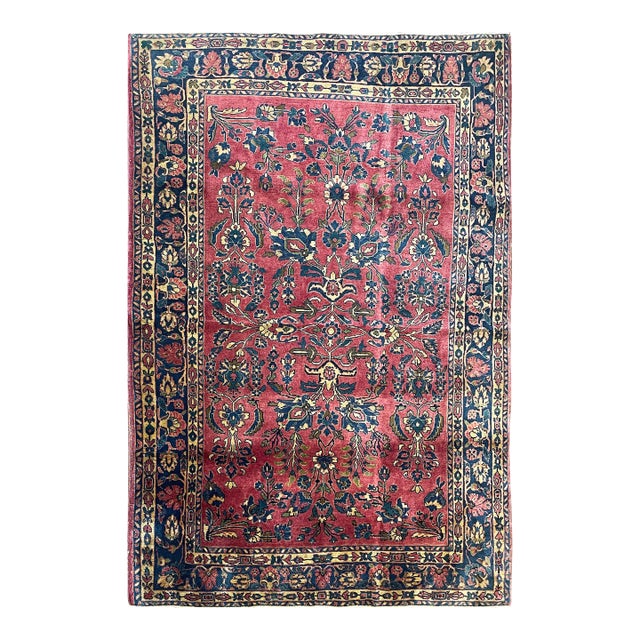 Antique Persian Mohajeran Sarouk Rug For Sale