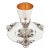 Sterling Kiddush Cup with Lapis Stones For Sale