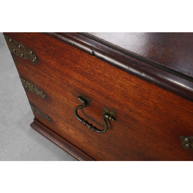 Antique 19th Century Dutch Teak Blanket Chest, Netherlands For Sale - Image 11 of 16