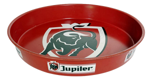 French Advertising Tray in Red and Black Metal, France, 1960s