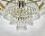 Vintage French Cascading Crystal and Brass Chandelier, 1960s For Sale - Image 4 of 11