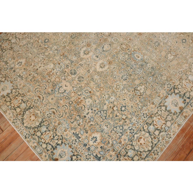 Early 20th Century Neutral Persian Tabriz Rug rug no.7991 For Sale - Image 5 of 9