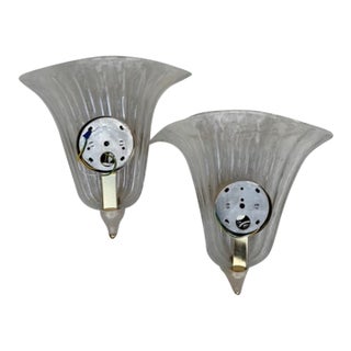 1980s Barovier & Toso Murano Glass Sconces - 2 For Sale