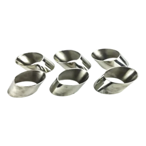 Mid Century Modern Silver Plate Napkin Holders - Set of 6