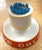 1960's Rive de la Gauche Cafe match striker. Design attrib to Alexander Girard Bright orange