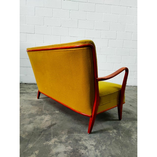 1970s Vintage Nordic Sofa in Mustard, 1970 For Sale - Image 5 of 8
