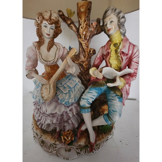 Large Floor Lamp from Capodimonte, 1930s For Sale - Image 11 of 18