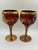 Traditional Enameled Murano Glass Wineglasses For Sale - Image 3 of 6