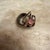 Pink Sculptural Ring With a Silver-Toned Metal Pink Stone Krahe For Sale - Image 8 of 9