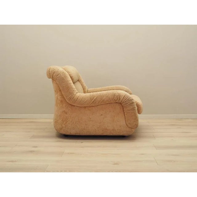 Beige Italian Beige Armchair, Italy, 1960s For Sale - Image 8 of 15