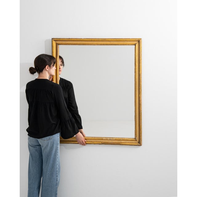 Gold 19th Century French Giltwood Wall Mirror For Sale - Image 8 of 8