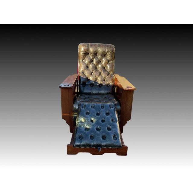 Glenisters Patent Reclining Gaming Armchair in Mahogany For Sale - Image 12 of 18